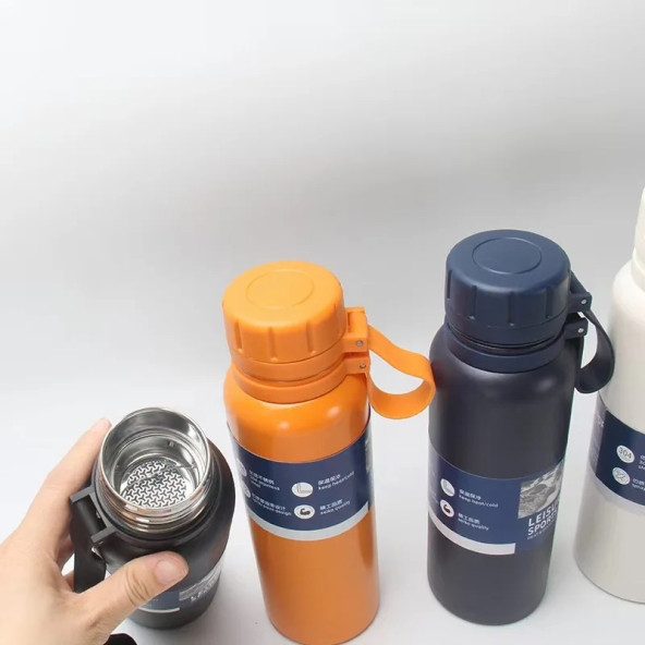termos 800ml outdoor, lacivert, seyahat ve spor termos paslanmaz çelik, yalıtım, sıcak ve soğuk içecek - 2