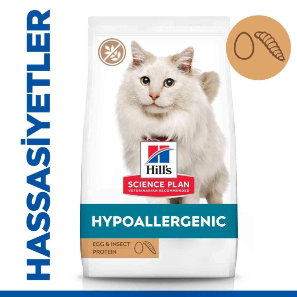 Hills Hypoallergenic Yumurta ve Böcek Proteinli 1,5kg Kedi Maması Hipoalerjenik kedi - 2