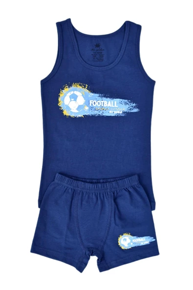 Erkek Çocuk Futboll Baskılı Atlet Boxer Takım 6047 BGL-ST03475 ürün görseli