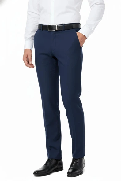 Erkek Klasik Kumaş Pantolon Likra Kumaş BGL-ST03485 - Resim 4