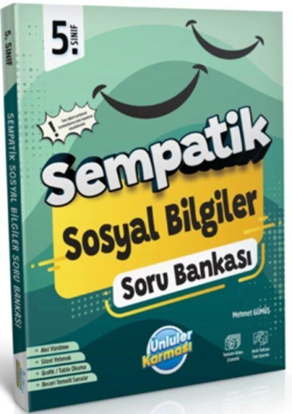 5. Sınıf Sosyal Bilgiler Sempatik Soru Bankası Ünlüler Karması
