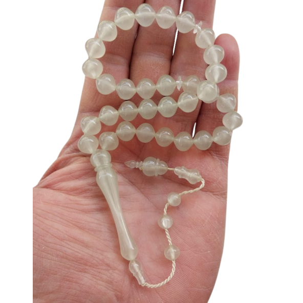 Kedi Gözü Fosforlu Tesbih,karanlıkta Parlayan Sistemli Püsküllü Tespih. - 3