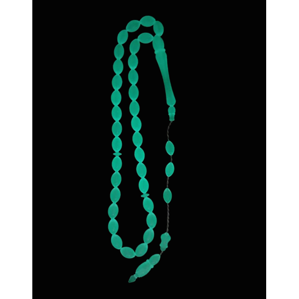 Kedi Gözü Tesbih,karanlıkta Parlayan Gece Yanan Fosforlu Tespih,Sistemli Püskül - 5