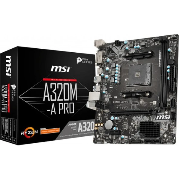 Msi A320M A Pro Amd A320 3200Mhz Ddr4 Matx Anakart/Msı