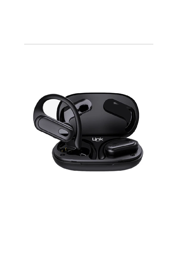 Link Tech S28 Tws Spor Kancalı Bluetooth Kulaklık Siyah