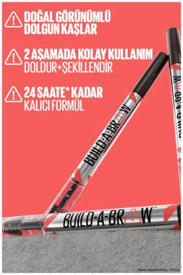 Maybelline New York Build a Brow 2in1 Kaş Kalemi ve Jeli Ash Brown - 4