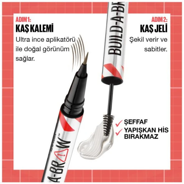 Maybelline New York Build a Brow 2in1 Kaş Kalemi ve Jeli Black Brown - 3