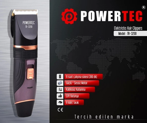 Powertec TR-3200 Tıraş Makinası