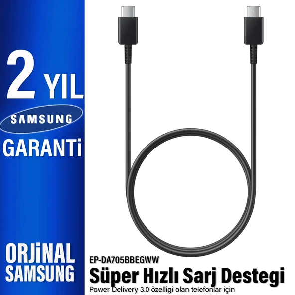 Day Samsung Galaxy Tab A7 Lite 25W ve 45W Ep-dn975 5a Type c To Type c Hızlı Şarj ve Data Kablosu ürün görseli