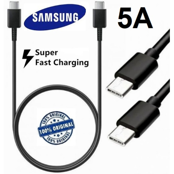 Samsung Galaxy M52 25W ve 45W Ep-dn975bba 5a Type c To Type c Hızlı Şarj ve Data Kablosu