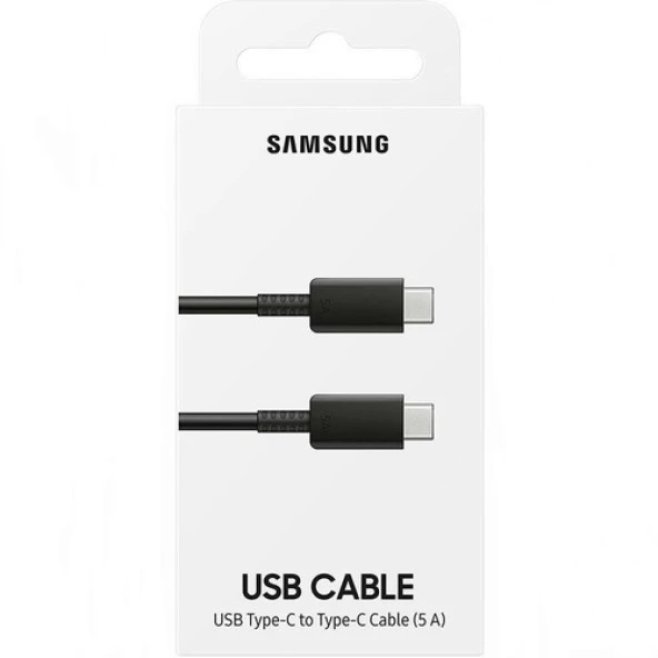 Samsung Galaxy S20 FE 5G 25W ve 45W Ep-dn975 5a Type c To Type c Hızlı Şarj ve Data Kablosu