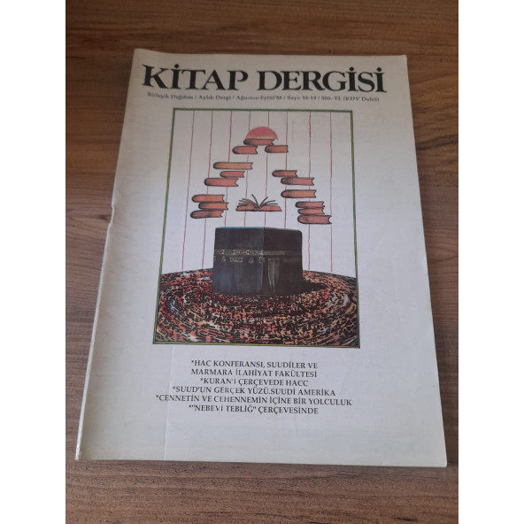 KİTAP DERGİSİ AYLIK DERGİ SAYI:18-19 AĞUSTOS-EYLÜL '88 "ARİF OLAN ANLAR" (İKİNCİ EL ÜRÜN)
