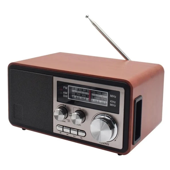 Concord NS-6606BT Nostaljik Radyo USB & TF & Aux Girişli Bluetooh Hoparlör