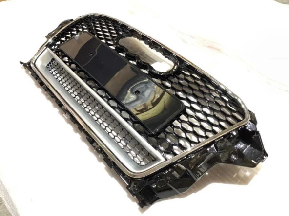 Audi A3 Uyumlu 2013-2016 Panjur Rs3 - Krom Çerçeve - Quatro Yazılı - 2