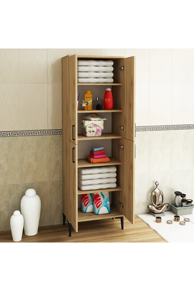 Kalender Dekor Rose-4 Çok Amaçlı Banyo Dolabı - Resim 4