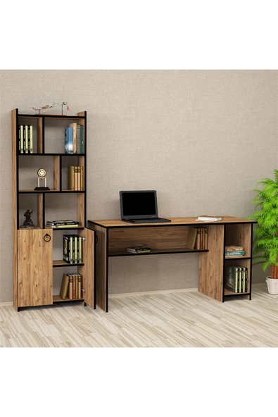 Kalender Dekor Avel Mayra 145 Cm Çalışma Masası Takımı Avlm04 - Resim 2