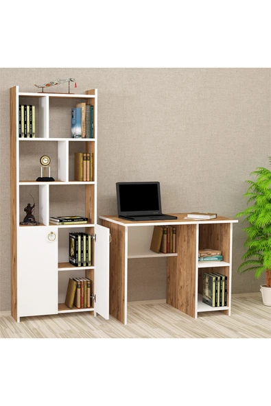 Kalender Dekor Avel Mayra 90 Cm Çalışma Masası Takımı Avm02 - Resim 2