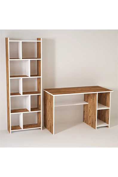 Kalender Dekor Avel Snow 120 Cm Çalışma Masası Takımı Aves02 - Resim 3