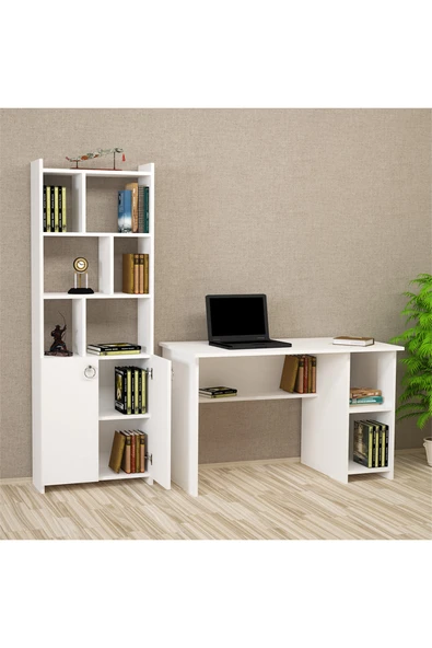 Kalender Dekor Avel Mayra 120 Cm Çalışma Masası Takımı Avem01 - Resim 2