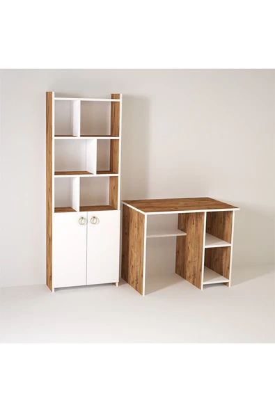 Kalender Dekor Avel Mayra 90 Cm Çalışma Masası Takımı Avm02 - Resim 3