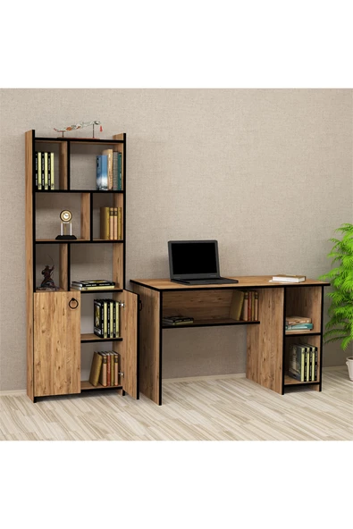 Kalender Dekor Avel Mayra 120 Cm Çalışma Masası Takımı Avem04 - Resim 2