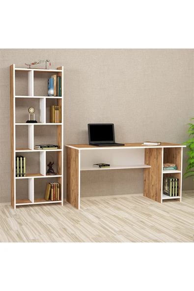 Kalender Dekor Avel Snow 145 Cm Çalışma Masası Takımı Avls02 ürün görseli