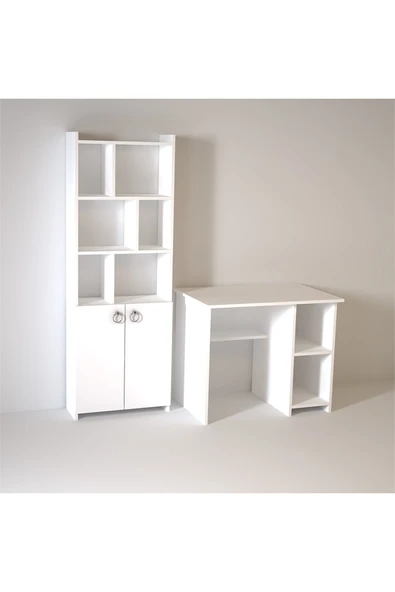 Kalender Dekor Avel Mayra 90 Cm Çalışma Masası Takımı Avm01 - Resim 3