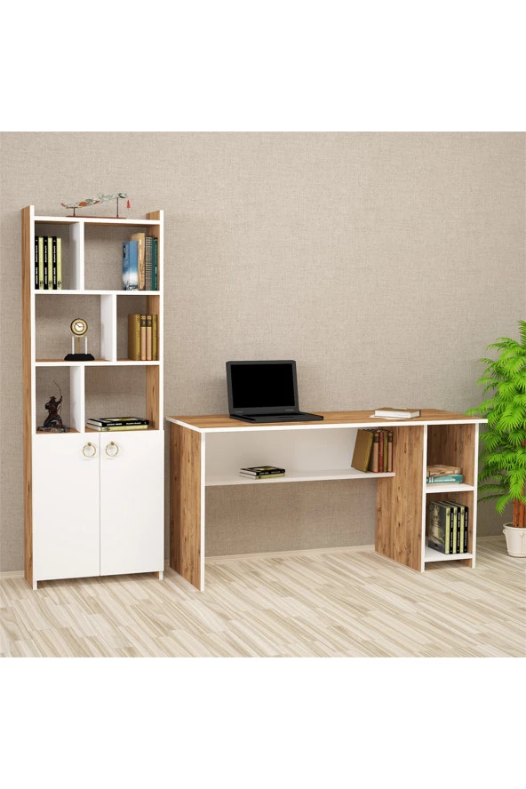 Kalender Dekor Avel Mayra 145 Cm Çalışma Masası Takımı Avlm02