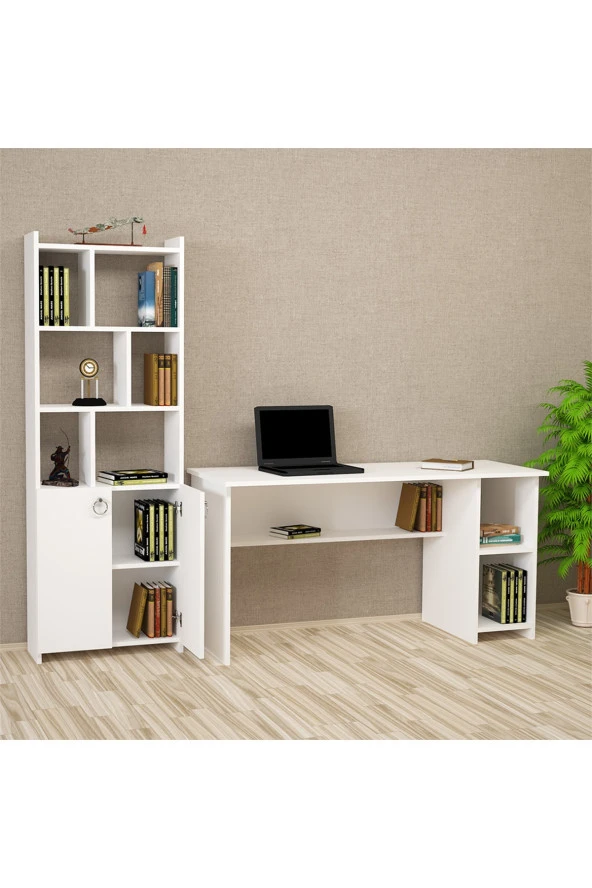 Kalender Dekor Avel Mayra 145 Cm Çalışma Masası Takımı Avlm01 - 2