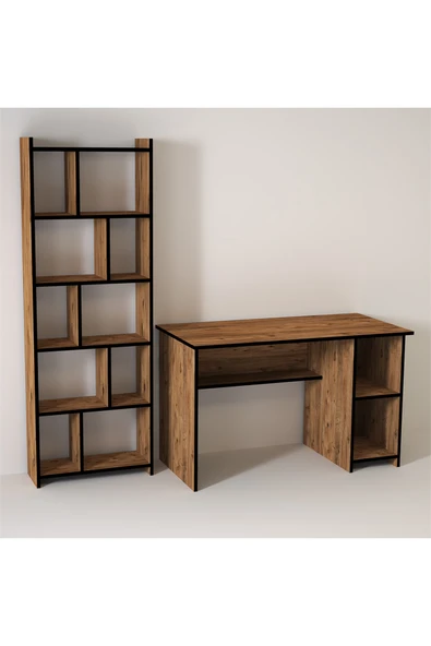 Kalender Dekor Avel Snow 120 cm Çalışma Masası Takımı Aves04 - Resim 3