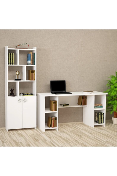 Kalender Dekor Avel-twins Mayra 145 Cm Çalışma Masası Takımı Avtm01 ürün görseli