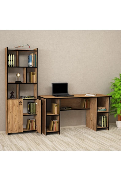 Kalender Dekor Avel-twins Mayra 145 Cm Çalışma Masası Takımı Avtm04 - Resim 2