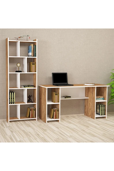 Kalender Dekor Avel-twins Snow 145 Cm Çalışma Masası Takımı Avts02 ürün görseli