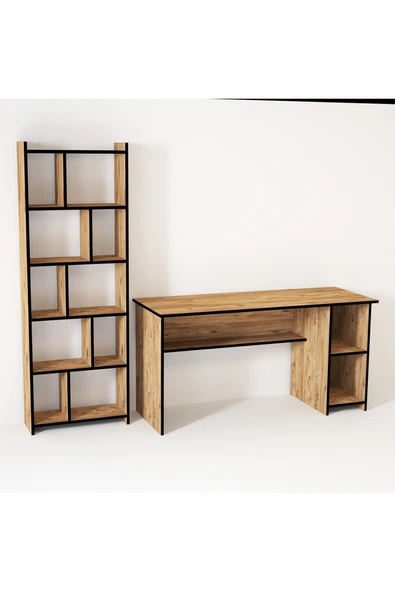 Kalender Dekor Avel Snow 145 cm Çalışma Masası Takımı Avls04 - Resim 3