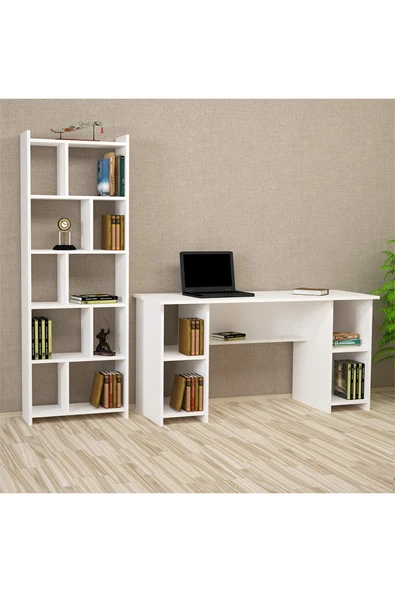 Kalender Dekor Avel-twins Snow 145 Cm Çalışma Masası Takımı Avts01 ürün görseli