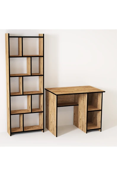 Kalender Dekor Avel Snow 90 cm Çalışma Masası Takımı Avs04 - Resim 3