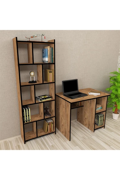 Kalender Dekor Avel Snow 90 cm Çalışma Masası Takımı Avs04 - Resim 2