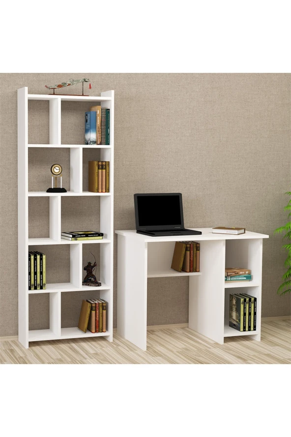 Kalender Dekor Avel Snow 90 Cm Çalışma Masası Takımı Avs01