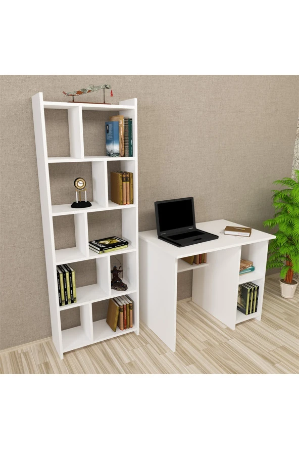 Kalender Dekor Avel Snow 90 Cm Çalışma Masası Takımı Avs01 - 2