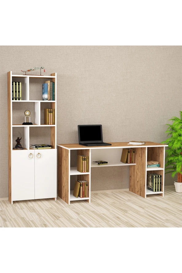 Kalender Dekor Avel-twins Mayra 145 Cm Çalışma Masası Takımı Avtm02