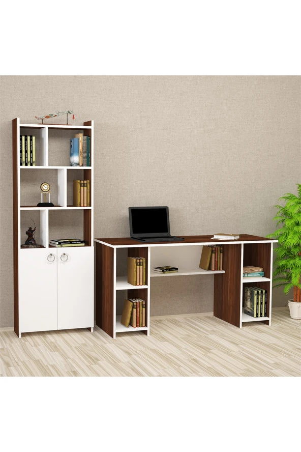 Kalender Dekor Avel-twins Mayra 145 Cm Çalışma Masası Takımı Avtm03