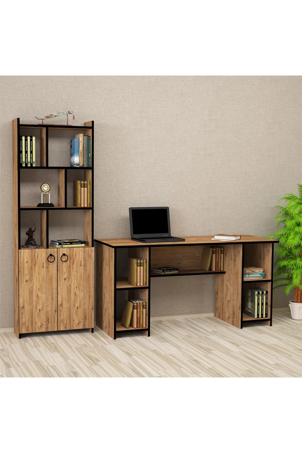 Kalender Dekor Avel-twins Mayra 145 Cm Çalışma Masası Takımı Avtm04