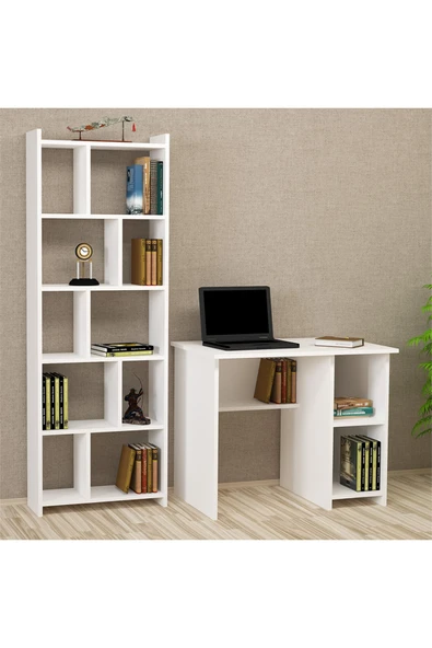 Kalender Dekor Avel Snow 90 Cm Çalışma Masası Takımı Avs01 ürün görseli