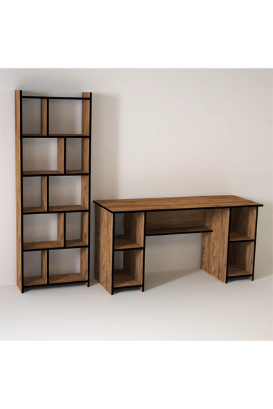 Kalender Dekor Avel-twins Snow 145 cm Çalışma Masası Takımı Avts04 - Resim 3