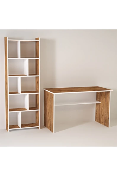 Kalender Dekor Ellen Snow 120 Cm Çalışma Masası Takımı El02 - Resim 3