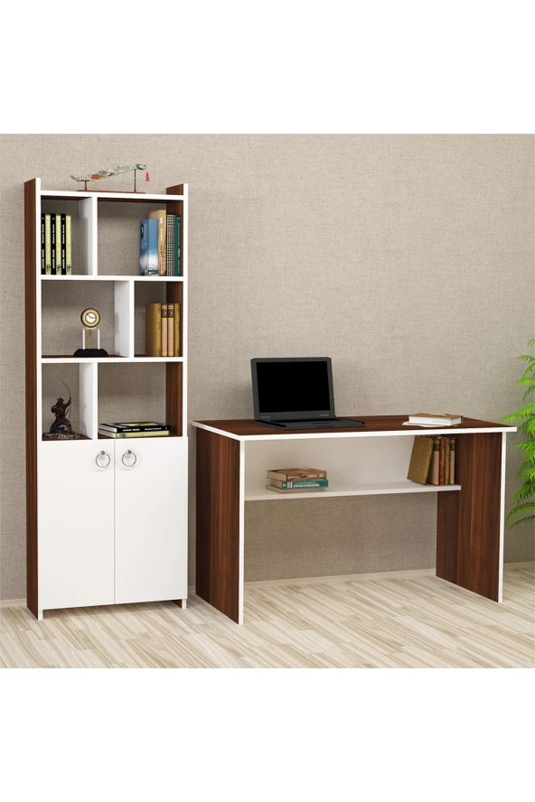 Kalender Dekor Ellen Mayra 120 Cm Çalışma Masası Takımı El03