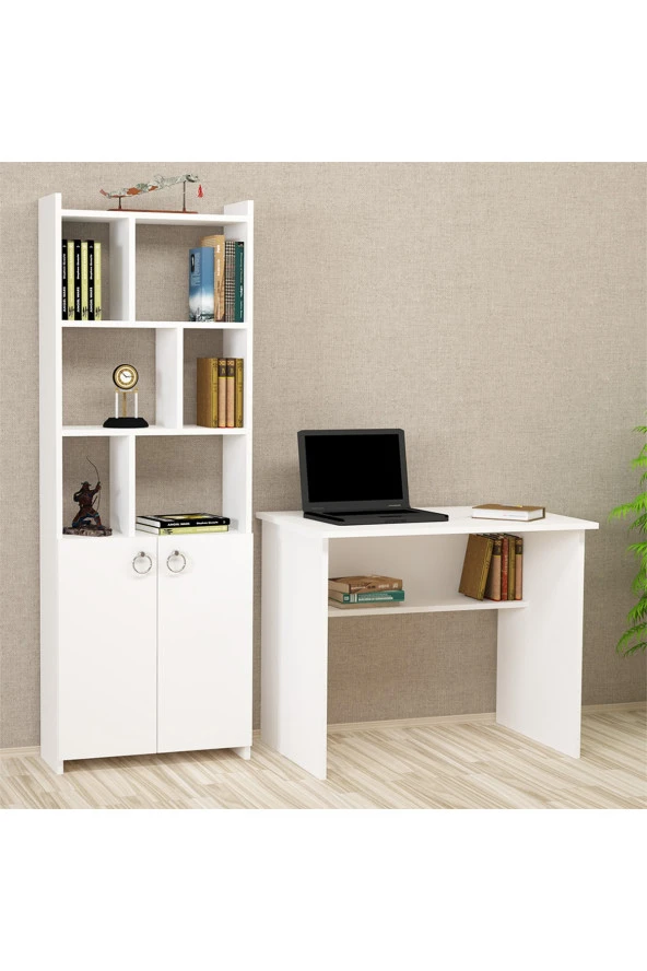 Kalender Dekor Ellen Mayra 90 Cm Çalışma Masası Takımı El01