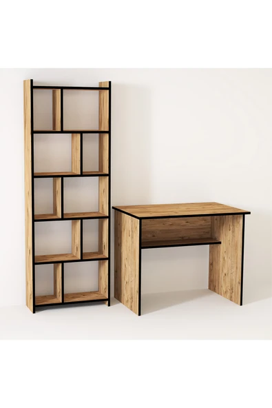 Kalender Dekor Ellen Snow 90 Cm Çalışma Masası Takımı El04 - Resim 3