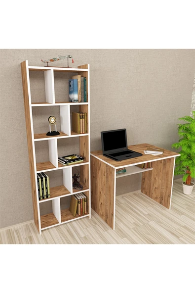 Kalender Dekor Ellen Snow 90 Cm Çalışma Masası Takımı El02 ürün görseli