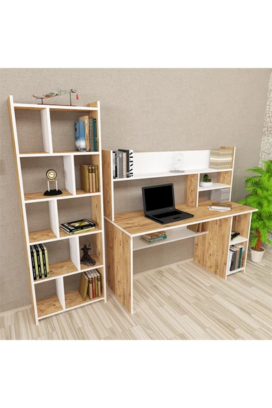 Kalender Dekor Jimmy-twins Snow 145 Cm Çalışma Masası Takımı Jms02 - Resim 2